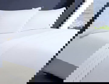 1000tc egyptian cotton 1 fitted sheet and 2 pillowcases king single white - Next Deals AU