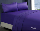 1000tc egyptian cotton sheet set 1 mega king violet - Next Deals AU