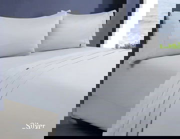 1000tc egyptian cotton sheet set 1 queen silver - Next Deals AU