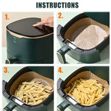100PCS Air Fryer Disposable Paper Liner Set Non-Stick Pan Parchment Baking Paper - Next Deals AU