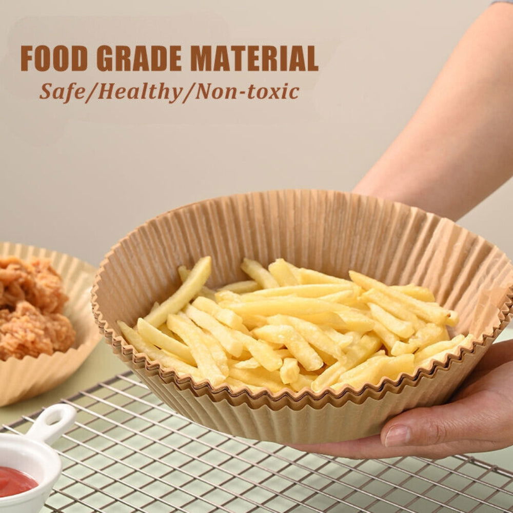 100PCS Air Fryer Disposable Paper Liner Set Non-Stick Pan Parchment Baking Paper - Next Deals AU