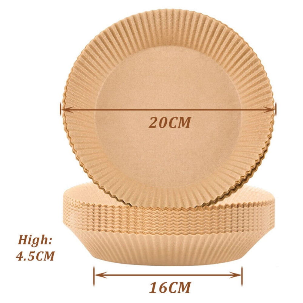 100PCS Air Fryer Disposable Paper Liner Set Non-Stick Pan Parchment Baking Paper - Next Deals AU