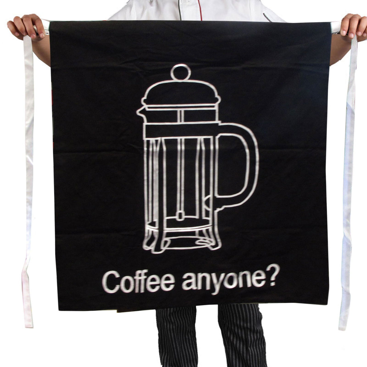 100% Cotton Master Chef Half Apron Heavy Duty Coffee Anyone - Next Deals AU