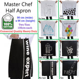 100% Cotton Master Chef Half Apron Heavy Duty Tasty - Next Deals AU