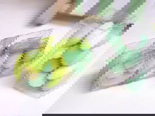 100 Pack of 5x8cm Clear PVC Plastic Folding Packaging Small rectangle/square Boxes for Wedding Jewelry Gift Party Favor Model Candy Chocolate Soap Box - Next Deals AU