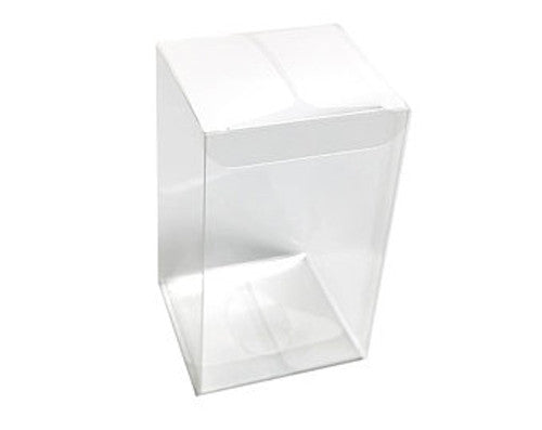 100 Pack of 8x8x10cm Clear PVC Plastic Folding Packaging Small rectangle/square Boxes for Wedding Jewelry Gift Party Favor Model Candy Chocolate Soap Box - Next Deals AU