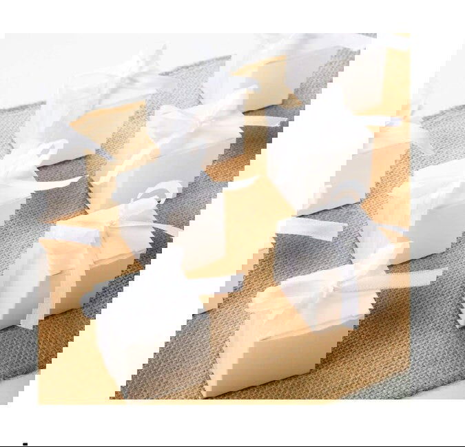 100 Pack of White 5cm Square Cube Card Gift Box - Folding Packaging Small rectangle/square Boxes for Wedding Jewelry Gift Party Favor Model Candy Chocolate Soap Box - Next Deals AU