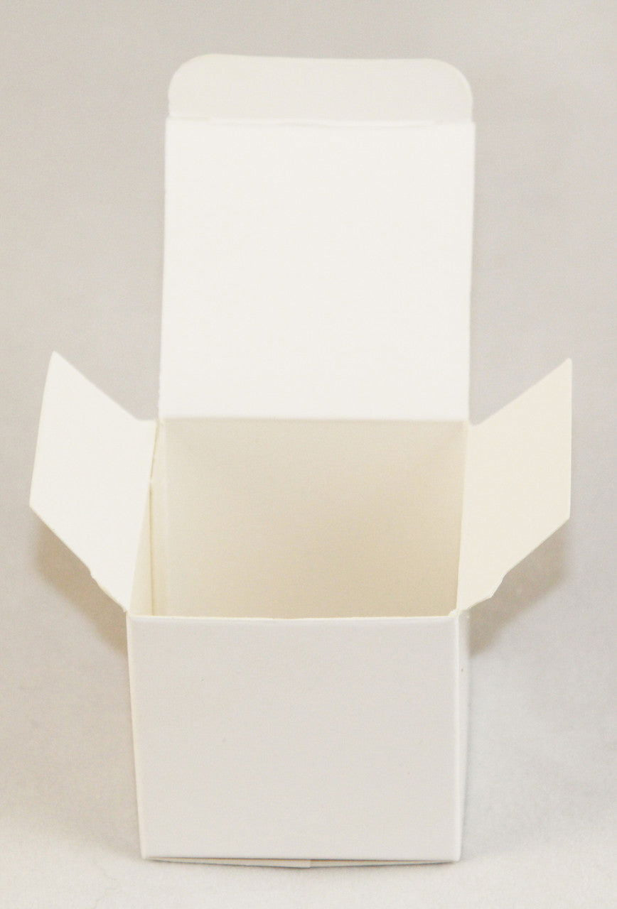 100 Pack of White 5cm Square Cube Card Gift Box - Folding Packaging Small rectangle/square Boxes for Wedding Jewelry Gift Party Favor Model Candy Chocolate Soap Box - Next Deals AU