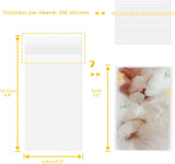 100 Packs Photocard Sleeves, 200Microns Kpop (Sealable) - Next Deals AU