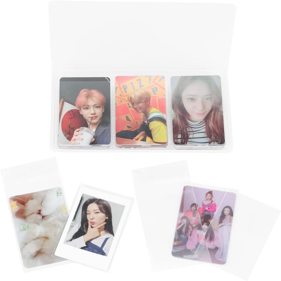 100 Packs Photocard Sleeves, 200Microns Kpop (Unsealable) - Next Deals AU