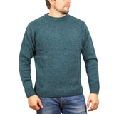 100% SHETLAND WOOL CREW Round Neck Knit JUMPER Pullover Mens Sweater Knitted - Sherwood (32) - 3XL - Next Deals AU