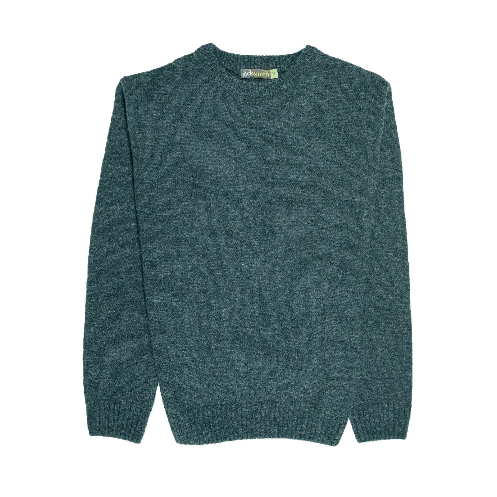 100% SHETLAND WOOL CREW Round Neck Knit JUMPER Pullover Mens Sweater Knitted - Sherwood (32) - XXL - Next Deals AU