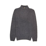 100% SHETLAND WOOL Half Zip Up Knit JUMPER Pullover Mens Sweater Knitted - Denim Blue (45) - M - Next Deals AU