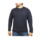 100% Shetland Wool V Neck Knit Jumper Pullover Mens Sweater Knitted - Navy (45) - 6XL - Next Deals AU