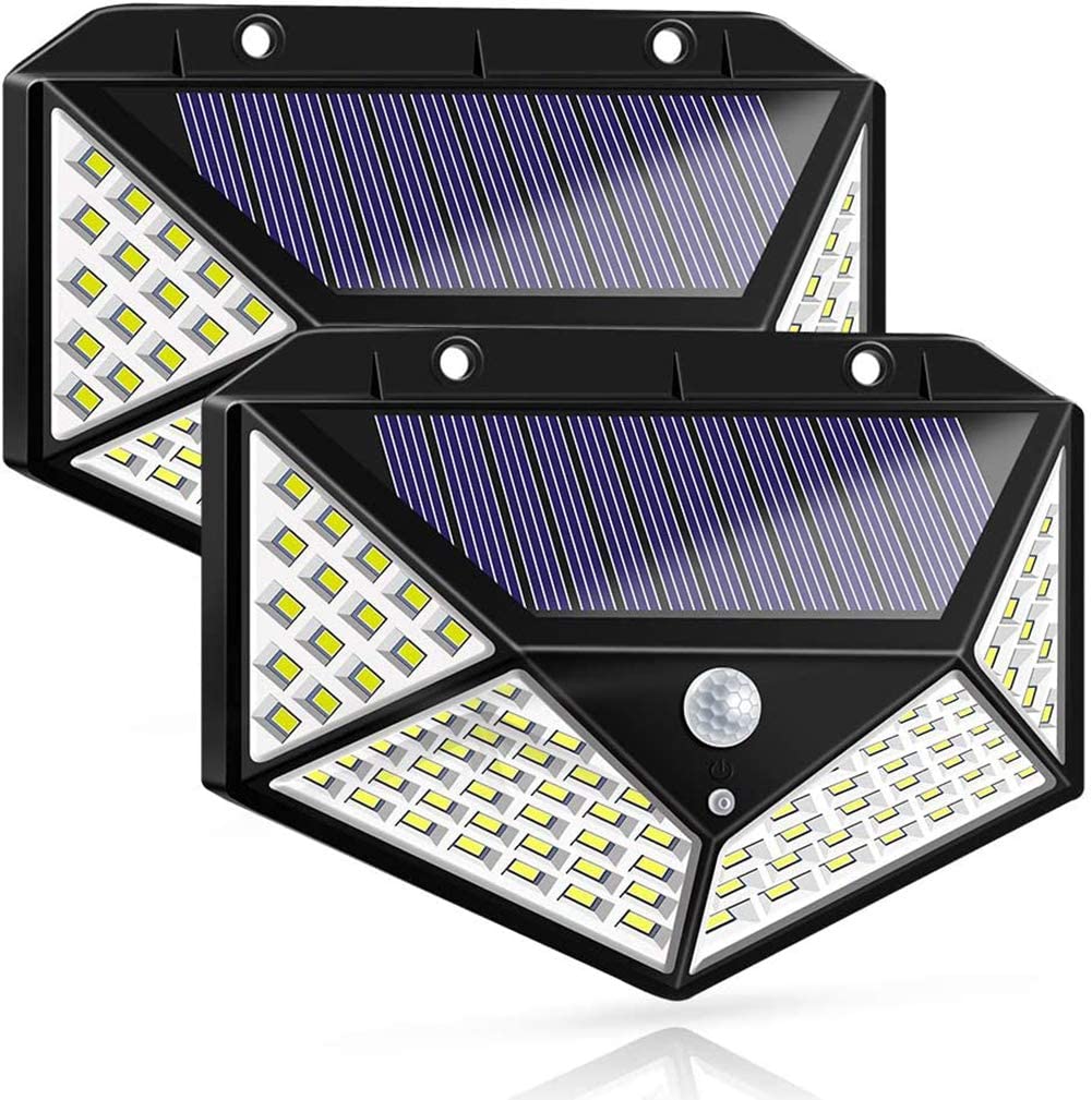 100 Waterproof LED Motion Sensor Solar Security Lights Outdoor (2pack) - Next Deals AU