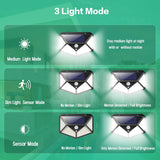 100 Waterproof LED Motion Sensor Solar Security Lights Outdoor (2pack) - Next Deals AU
