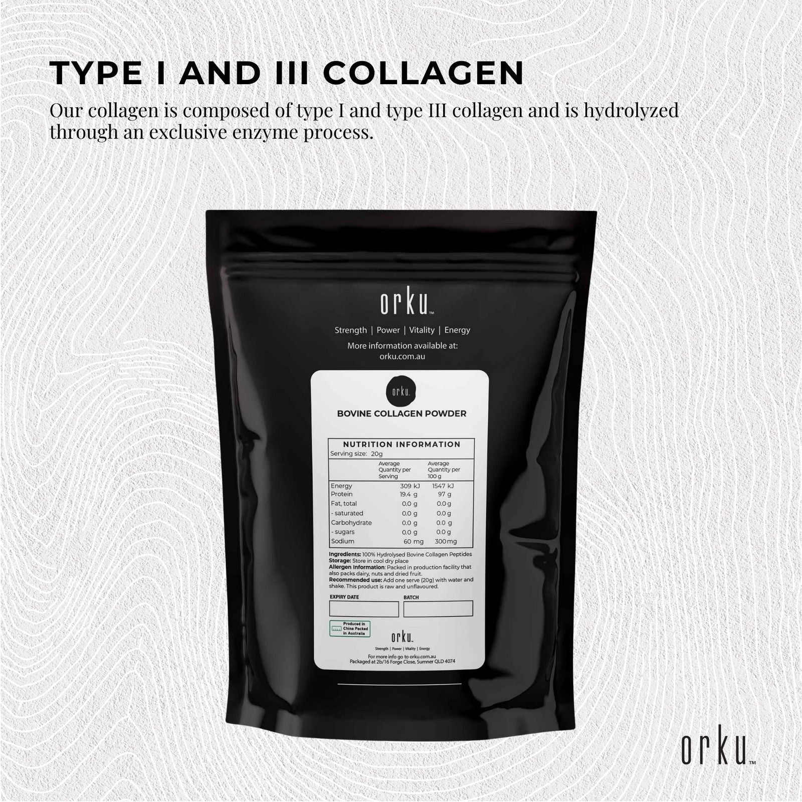 100g Collagen Powder - Bovine Hydrolysate Protein Peptide Supplement Unflavoured - Next Deals AU