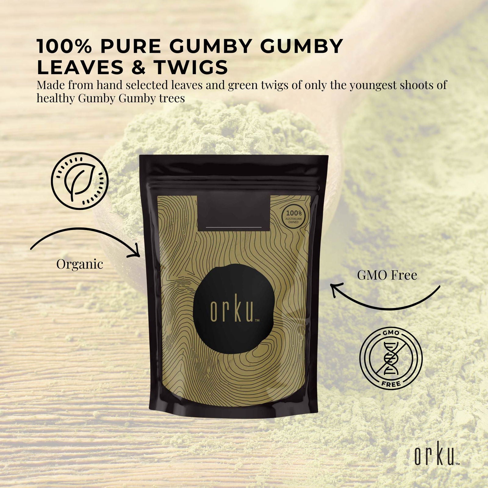 100g Gumby Gumby Pure Powder - Gumbi Aboriginal Plant Pittosporum Angustifolum - Next Deals AU