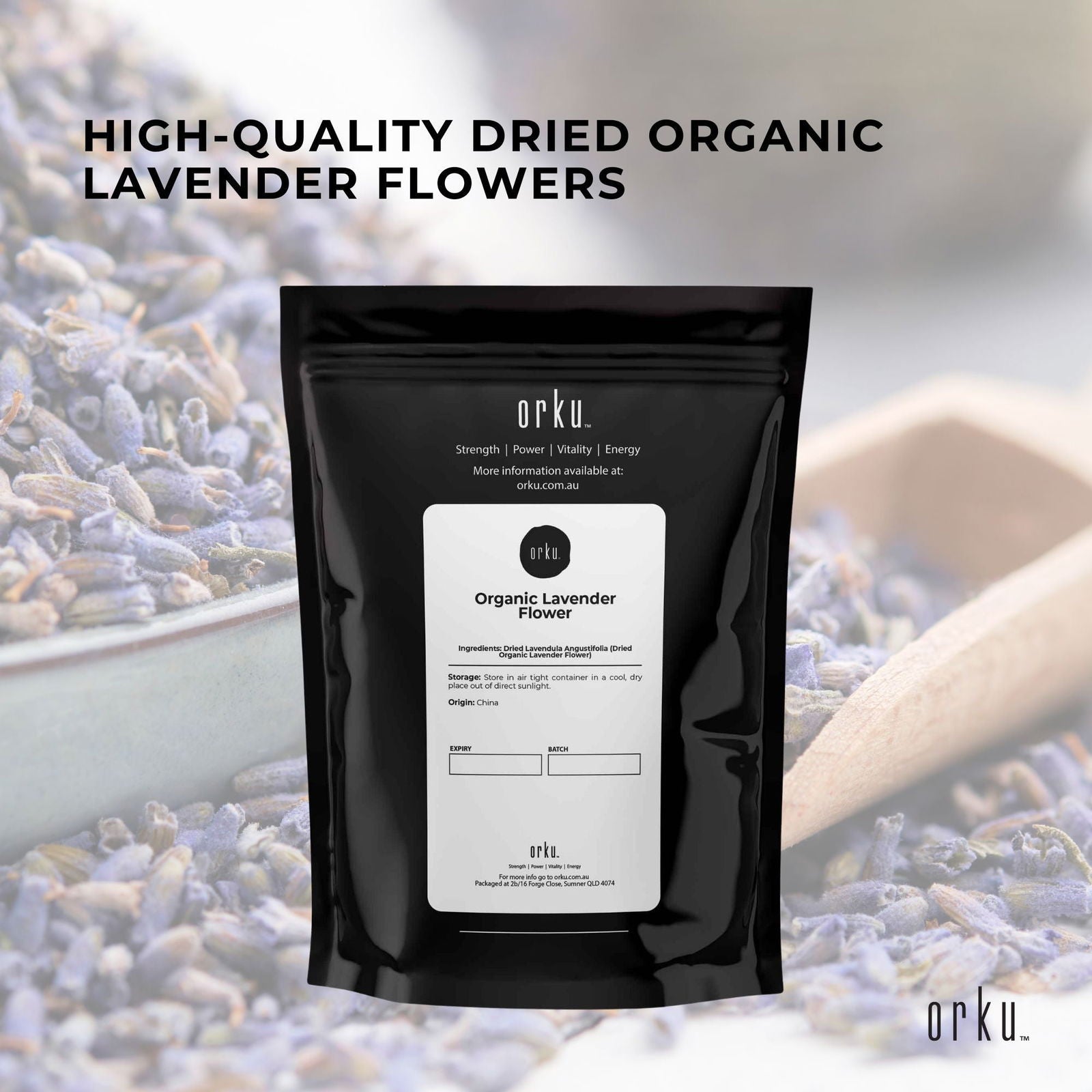 100g Organic Lavender Flower - Dried Fragrant Lavendula Angustifolia - Next Deals AU