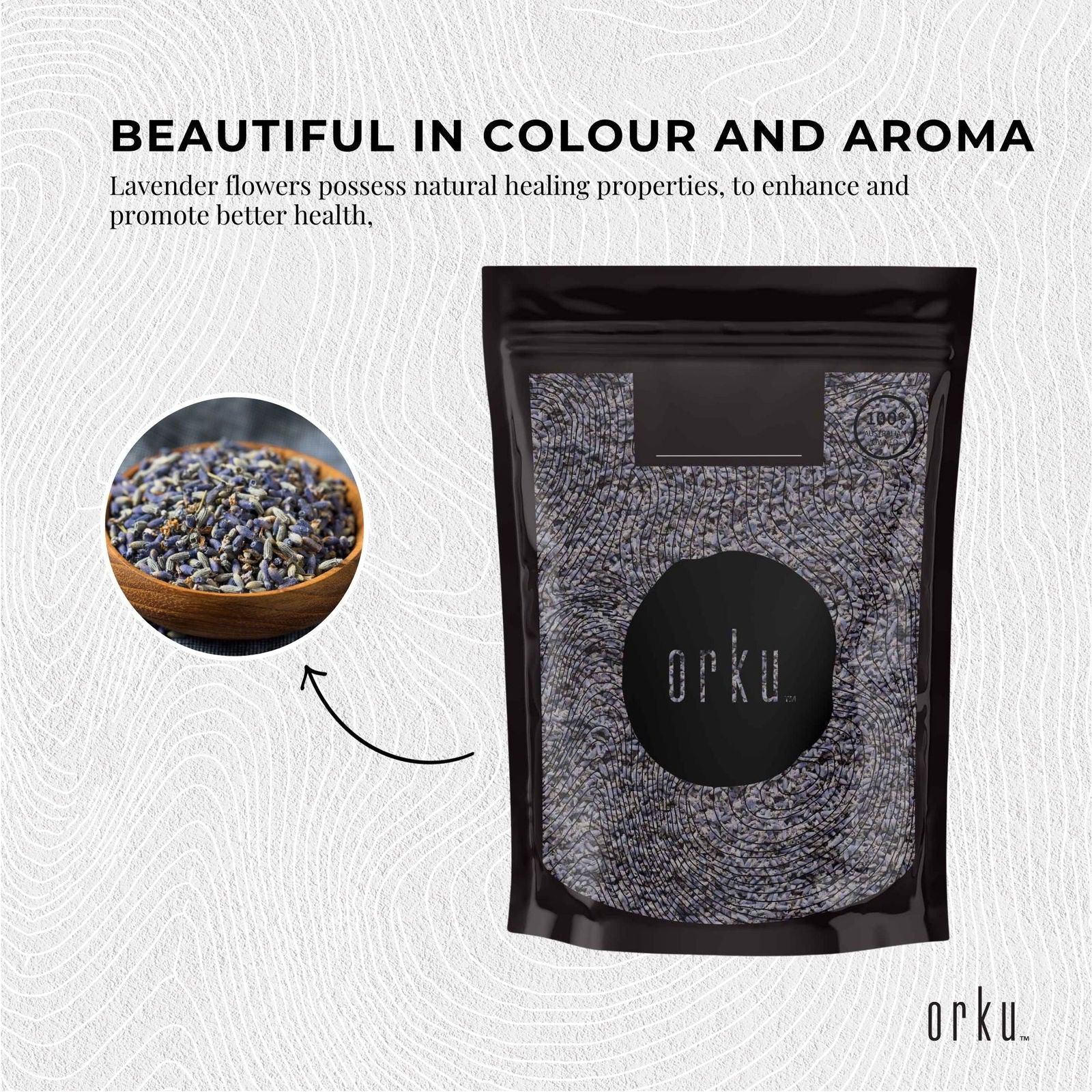 100g Organic Lavender Flower - Dried Fragrant Lavendula Angustifolia - Next Deals AU