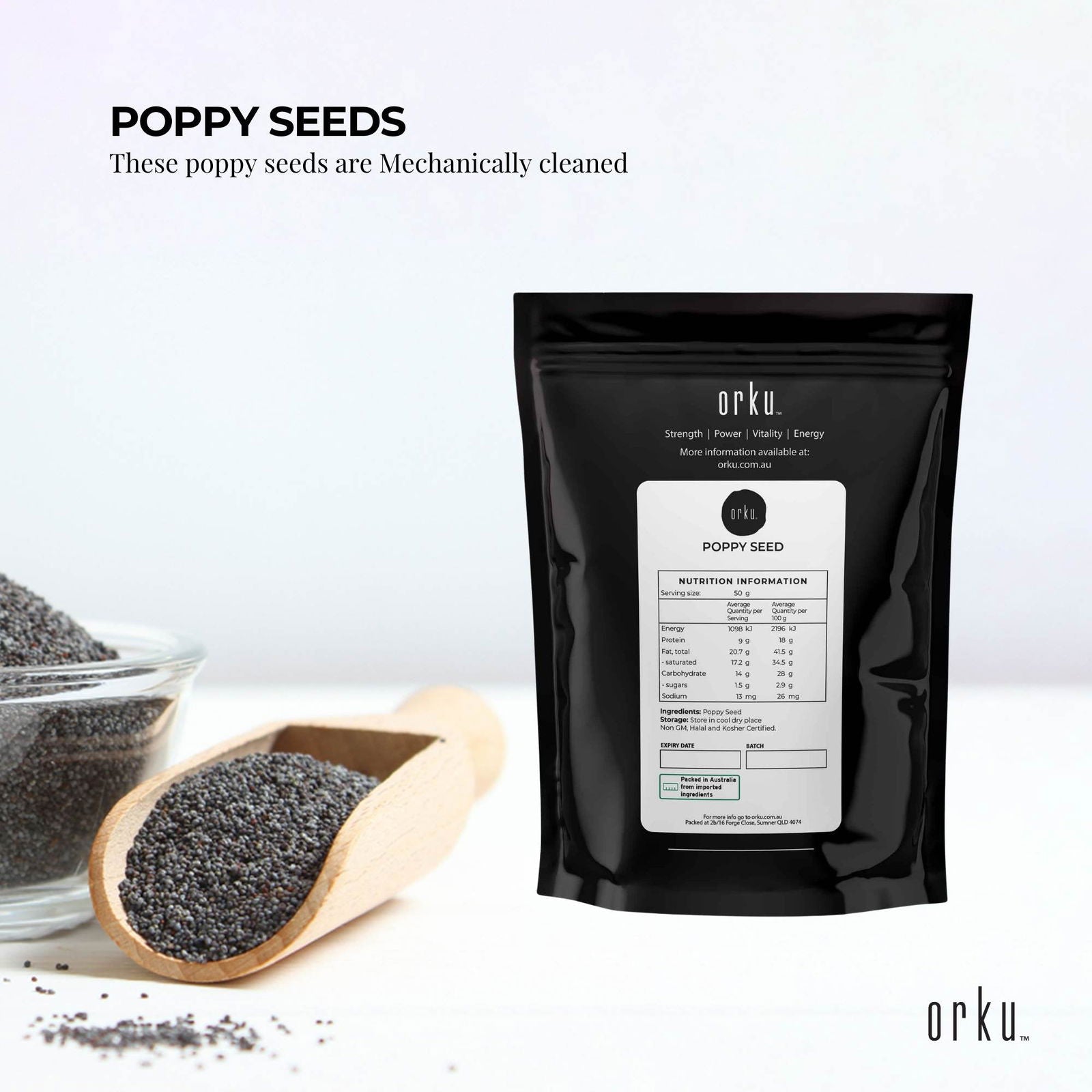 100g Poppy Seeds Unwashed Papaver Somniferum For Baking and Decorating - Next Deals AU