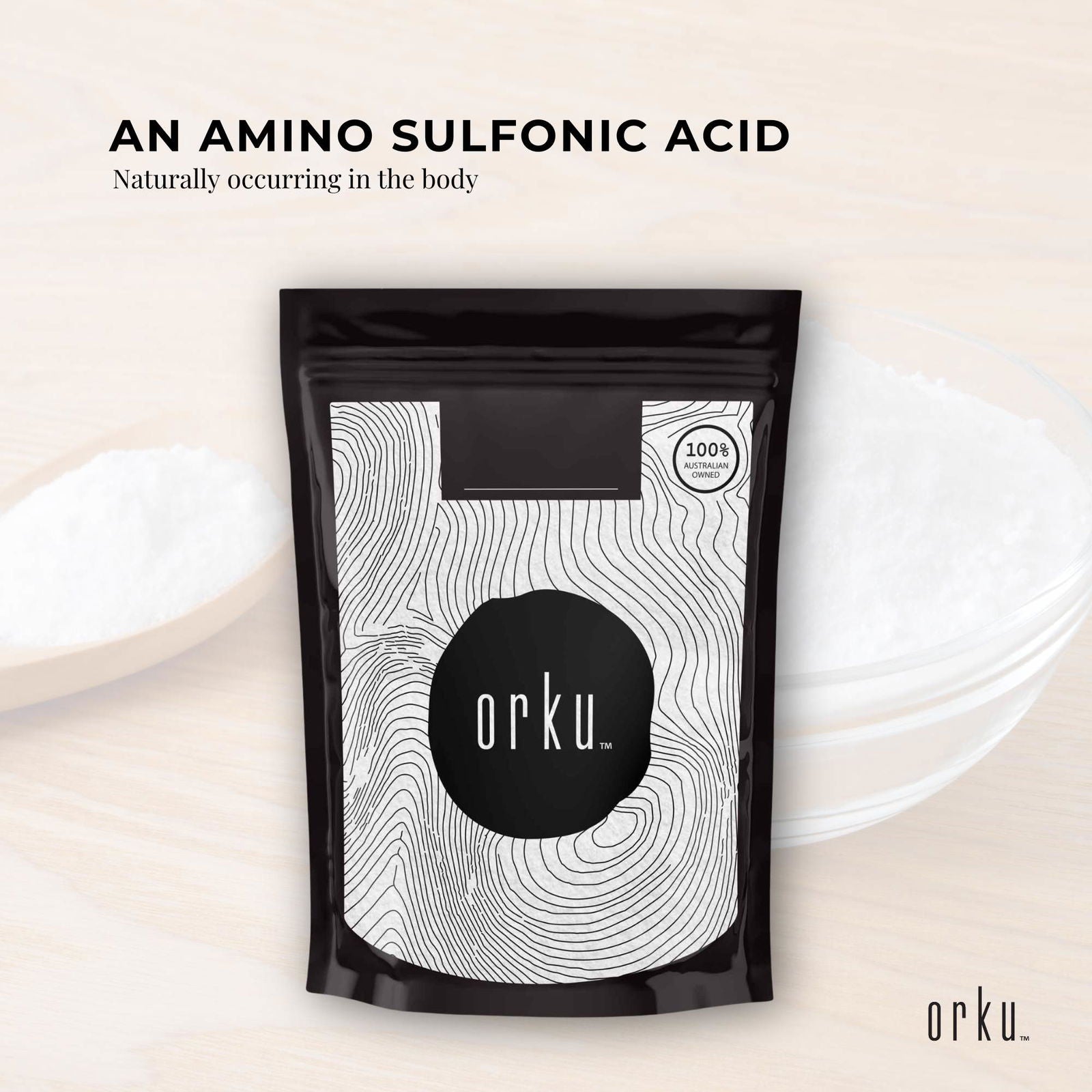 100g Taurine Powder - Pure Amino Acid Food Grade L-Taurine Vitamin Supplement - Next Deals AU