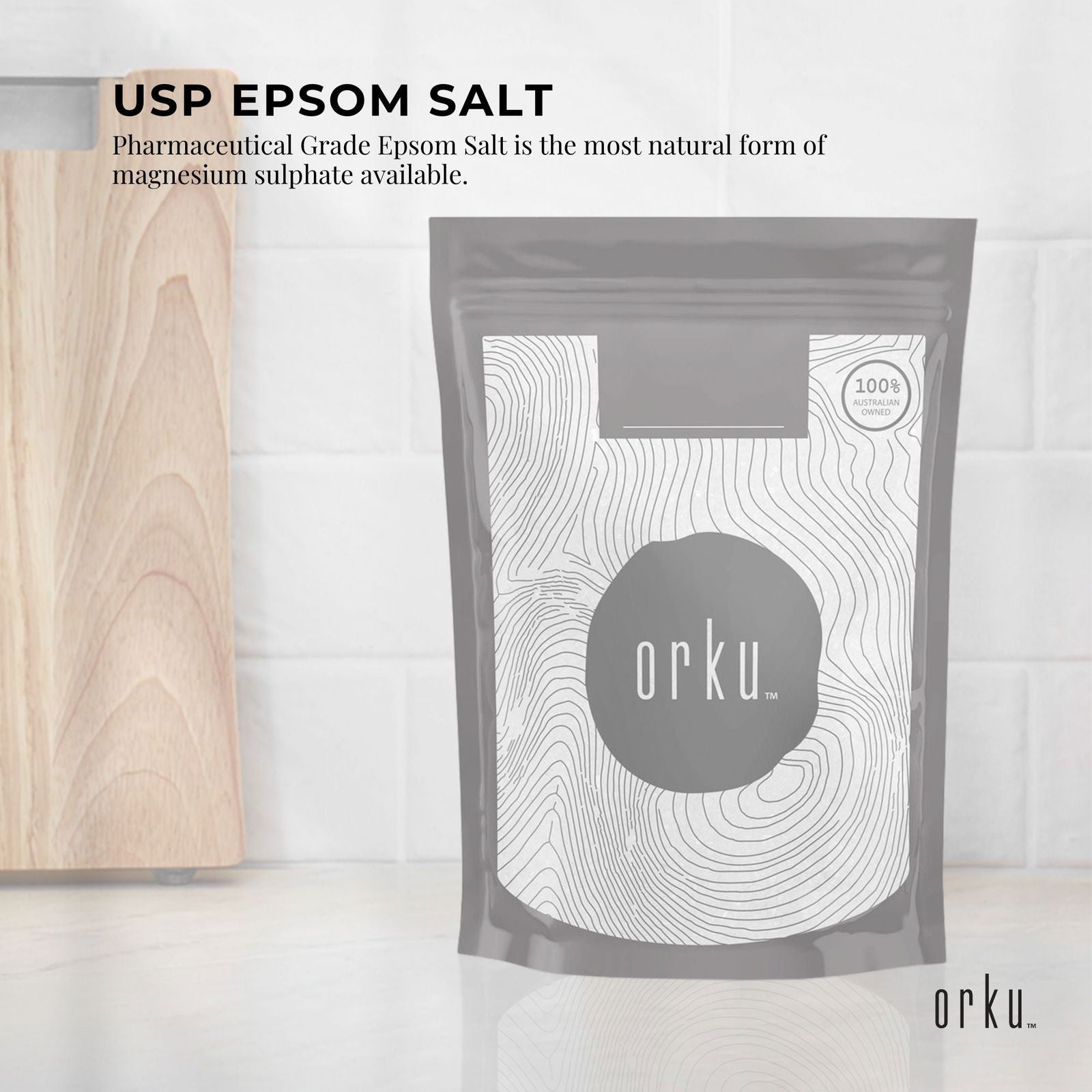 100g USP Epsom Salt Pharmaceutical Grade - Magnesium Sulfate Body Bath Salts - Next Deals AU