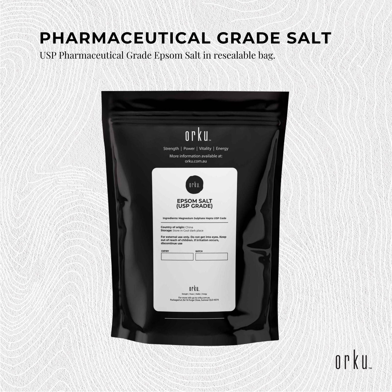 100g USP Epsom Salt Pharmaceutical Grade - Magnesium Sulfate Body Bath Salts - Next Deals AU