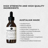 100ml Hyaluronic Acid Serum - High Strength Cosmetic Face Skin Care - Next Deals AU