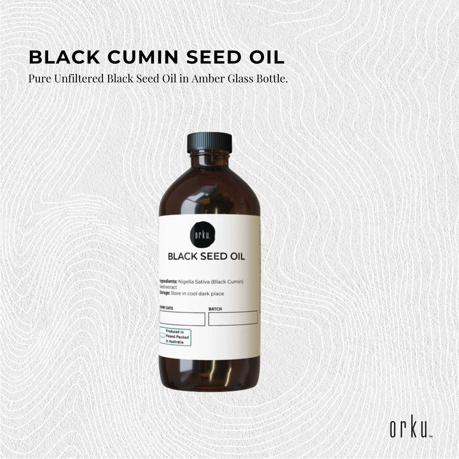 100ml Pure Black Seed Oil - 100% Ethiopian Nigella Sativa Cumin Cold Pressed - Next Deals AU
