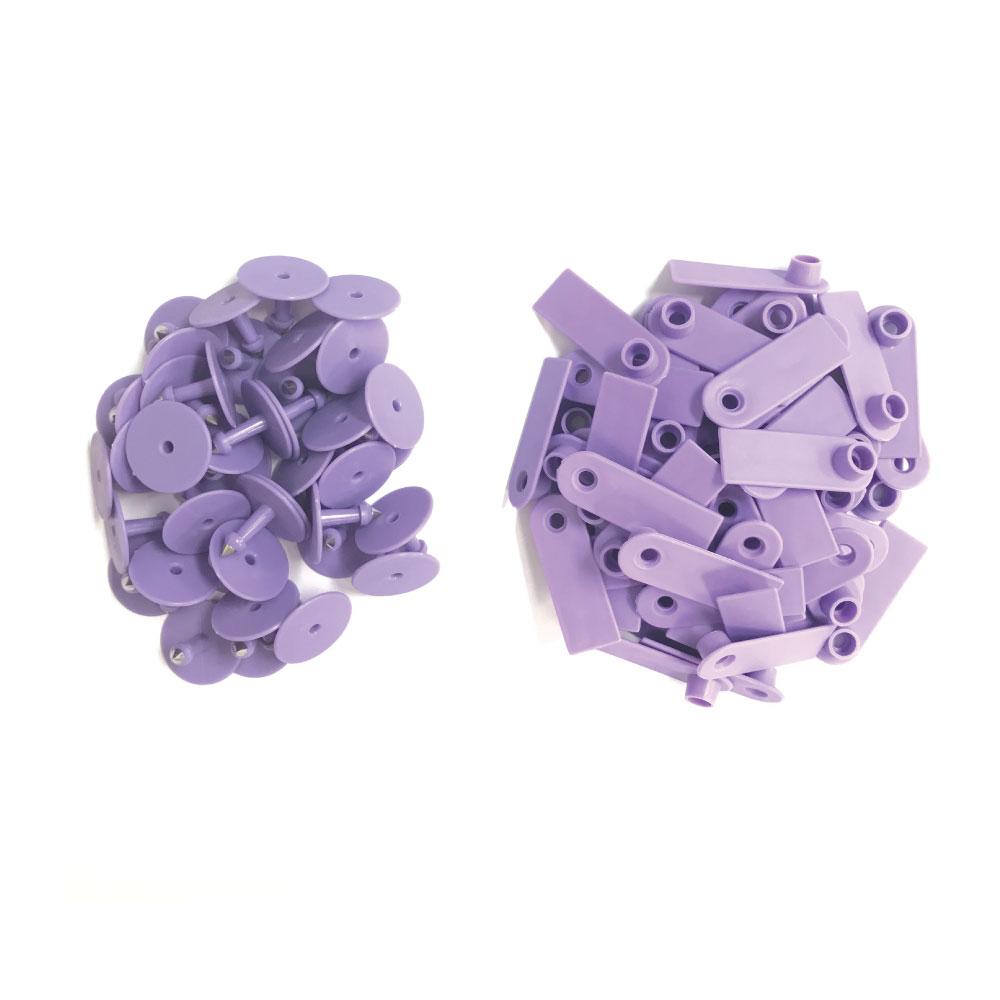 100x Cattle Ear Tags 5x2cm Purple Cow Sheep Pig Small Animal Livestock Label Tag - Next Deals AU