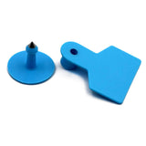 100x Cattle Ear Tags 5x4cm Set Cow Sheep Goat Blue Small Blank Livestock Label - Next Deals AU