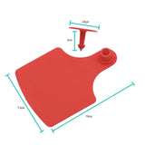 100x Cattle Ear Tags Set - 7.5x10cm XL Red Blank Pig Cow Sheep Livestock Label - Next Deals AU