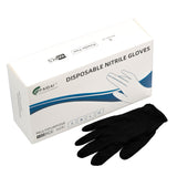 100x Nitrile Black Industrial Mechanic Tattoo Food Disposable Gloves Medium - Next Deals AU