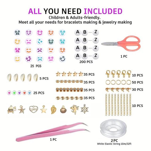 10800pcs Clay Beads for Bracelet Making Kit 72 Colors Spacer Heishi Beads Jewelry Making Kit - Next Deals AU