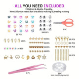 10800pcs Clay Beads for Bracelet Making Kit 72 Colors Spacer Heishi Beads Jewelry Making Kit - Next Deals AU