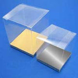 10 Pack of  12cm Square Cube Box - Large Bomboniere Exhibition Gift Product Showcase Clear Plastic Shop Display Storage Packaging Box - Next Deals AU