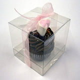 10 Pack of  12cm Square Cube Box - Large Bomboniere Exhibition Gift Product Showcase Clear Plastic Shop Display Storage Packaging Box - Next Deals AU