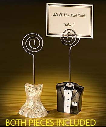 10 Pack of 5 Bride 5 Groom Wedding Name Card Place Stand - Wedding Table Decoration Bomboniere Favour Gift - Next Deals AU
