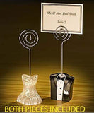 10 Pack of 5 Bride 5 Groom Wedding Name Card Place Stand - Wedding Table Decoration Bomboniere Favour Gift - Next Deals AU