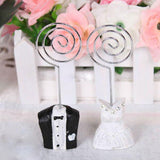 10 Pack of 5 Bride 5 Groom Wedding Name Card Place Stand - Wedding Table Decoration Bomboniere Favour Gift - Next Deals AU