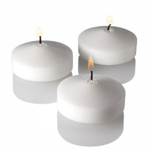 10 Pack of 8cm Ivory Wax Floating Candles - wedding party home event decoration - Next Deals AU