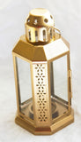 10 Pack of Gold Metal Miners Lantern Summer Xmas Wedding Home Party Room Balconey Deck Decoration 21cm Tealight Candle - Next Deals AU