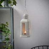 10 Pack of Grey Metal Miners Lantern Summer Wedding Home Party Room Balconey Deck Decoration 21cm Tealight Candle - Next Deals AU