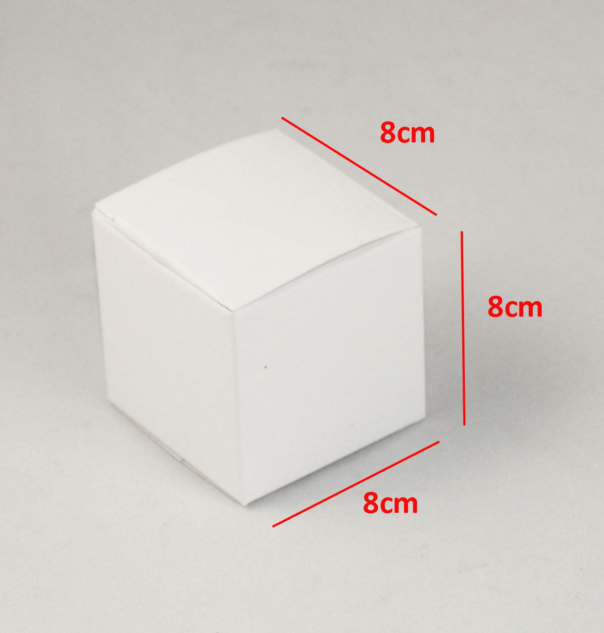 10 Pack of White 8x8x8cm Square Cube Card Gift Box - Folding Packaging Small rectangle/square Boxes for Wedding Jewelry Gift Party Favor Model Candy Chocolate Soap Box - Next Deals AU