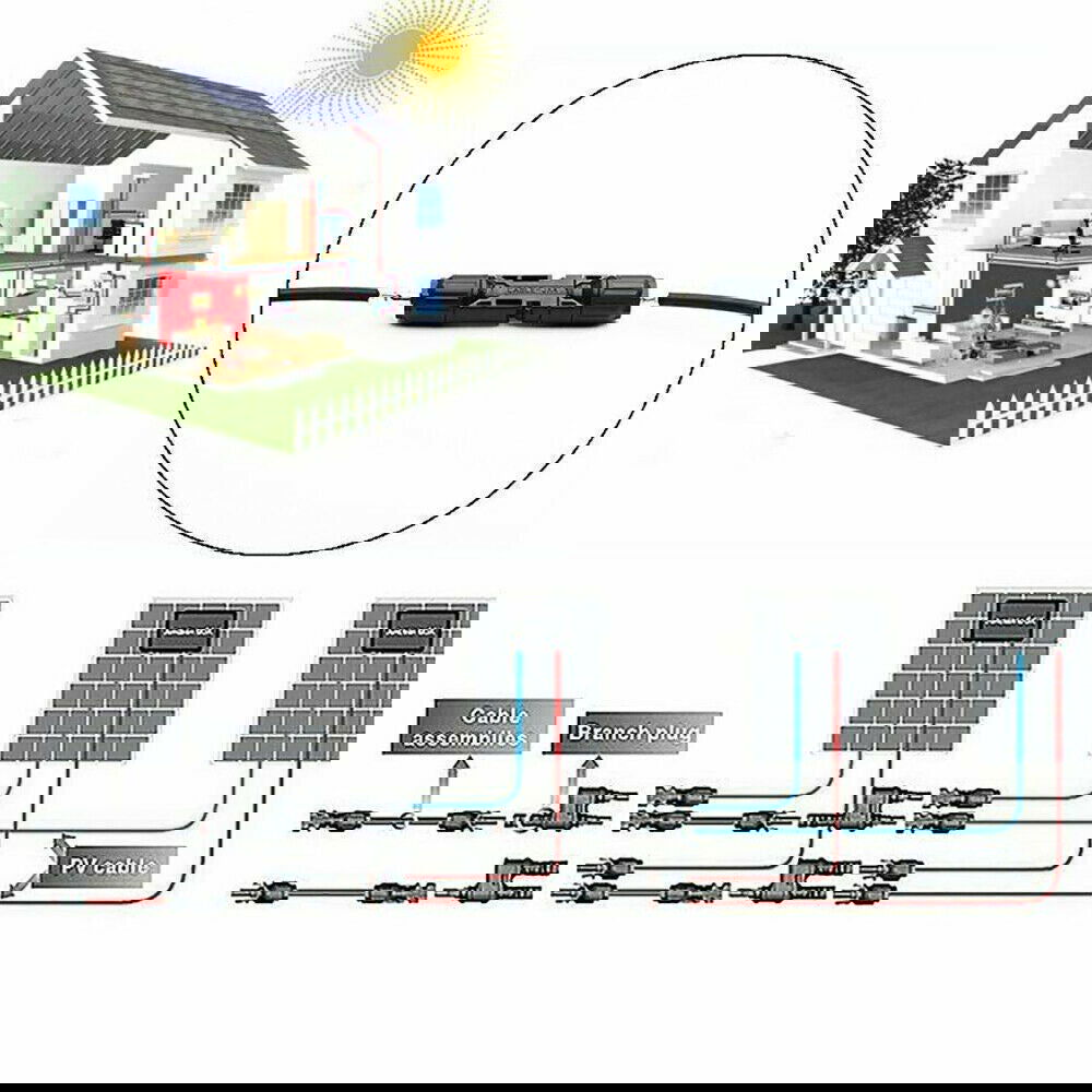 10 Pairs Solar Panel Connectors 30A Line Plug Socket Male & Female IP67 PV Cable - Next Deals AU