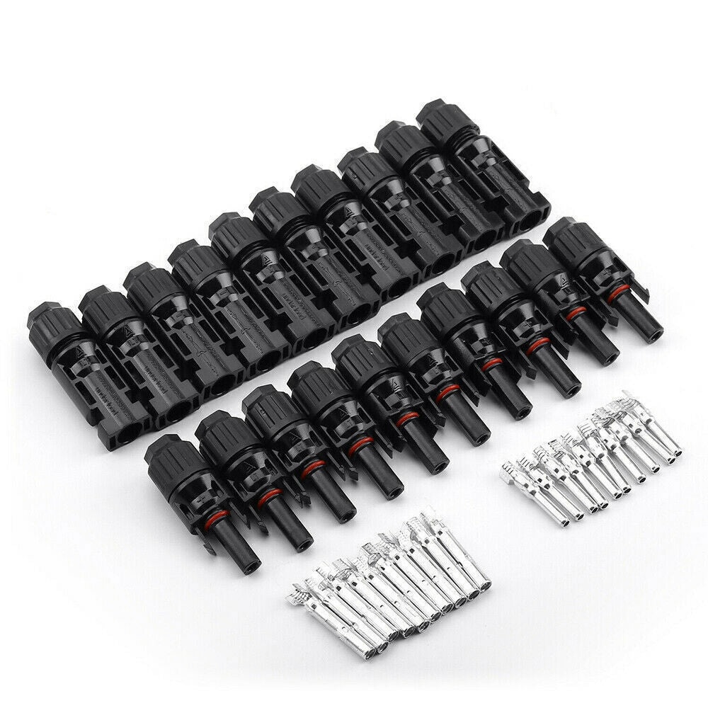 10 Pairs Solar Panel Connectors 30A Line Plug Socket Male & Female IP67 PV Cable - Next Deals AU