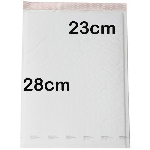 10 Piece Pack - 28 x 23cm White Bubble Padded Envelope Bag Post Courier Mailer Shipping Safe Fragile Self Seal - Next Deals AU