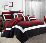 10 piece comforter and sheets set king red - Next Deals AU