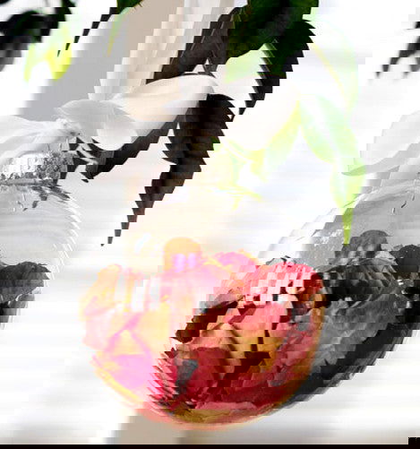 10 x Glass Bauble 6cm Diameter Round Clear with Silver Cap - table or tree centrepice personal memory theme craft gift - Next Deals AU